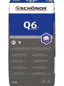 Schonox Q6 Sterk stofgereduceerde, flexibele, uni poederlijm zak 25 kg