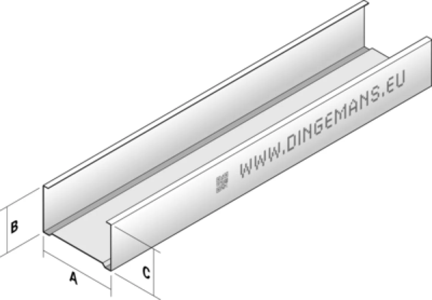 Metal Stud C 75 N wandprofiel