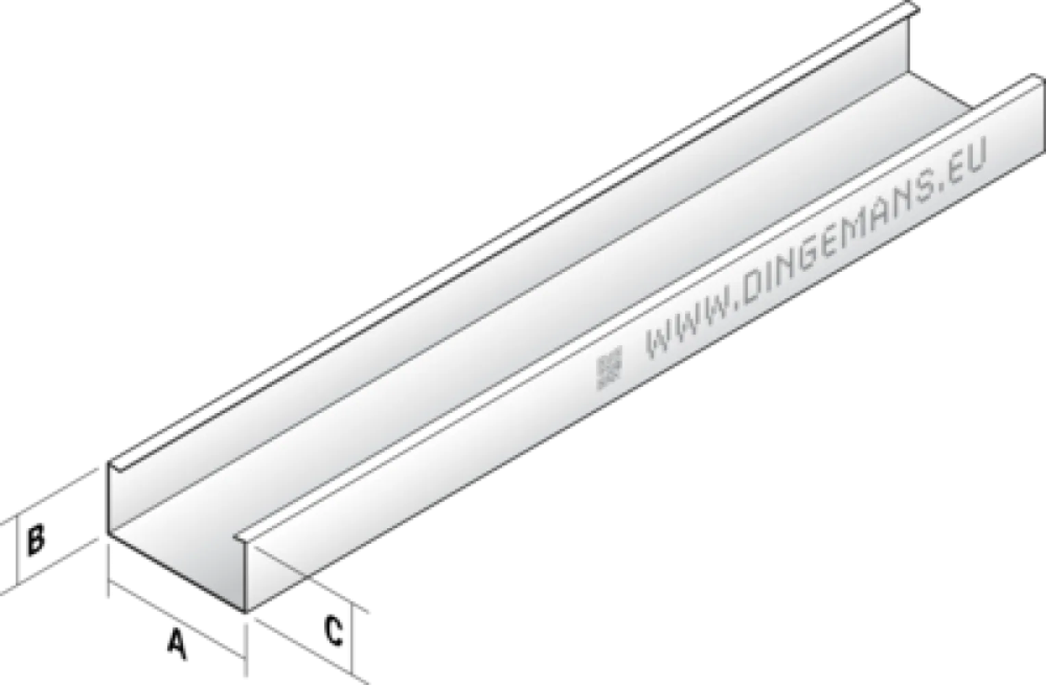 Metal Stud C 60/27 plafondprofiel - 4000 mm 