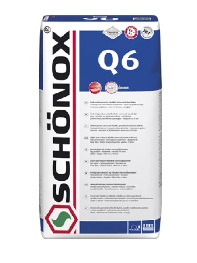 SCHÖNOX Q6 Flexibele stofarme universele poedertegellijm