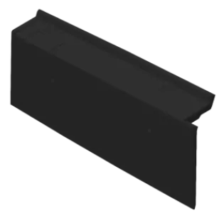 TEJAS BORJA FLAT 10 HALVE GEVELPAN - LINKS NATURAL BLACK
