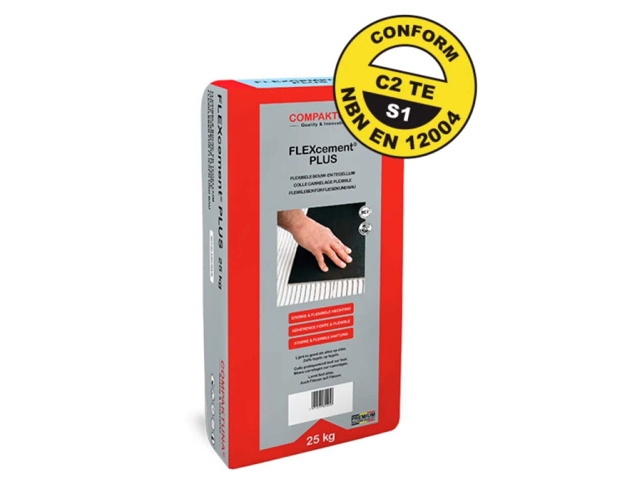 Compaktuna FLEXcement PLUS Flexibele bouw- en tegellijm grijs