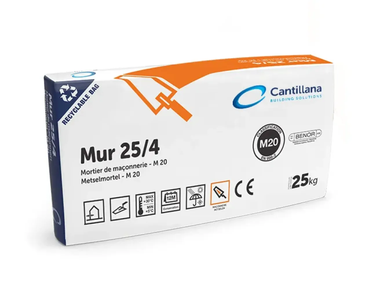 Cantillana Mur 25/4 M20 kimmortel