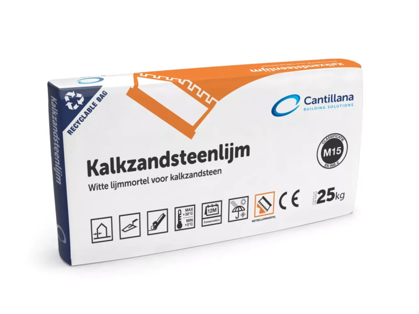 Kalkzandsteenlijm M15 ALL SEASONS zak 25 kg