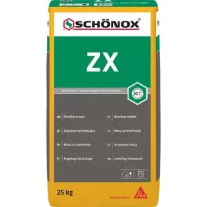 Schonox ZX egaliseer- en nivelleermassa 1 tot 10mm