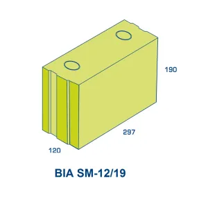 BIA Beton Stootvoegloos metselblok - 297x120x190 mm