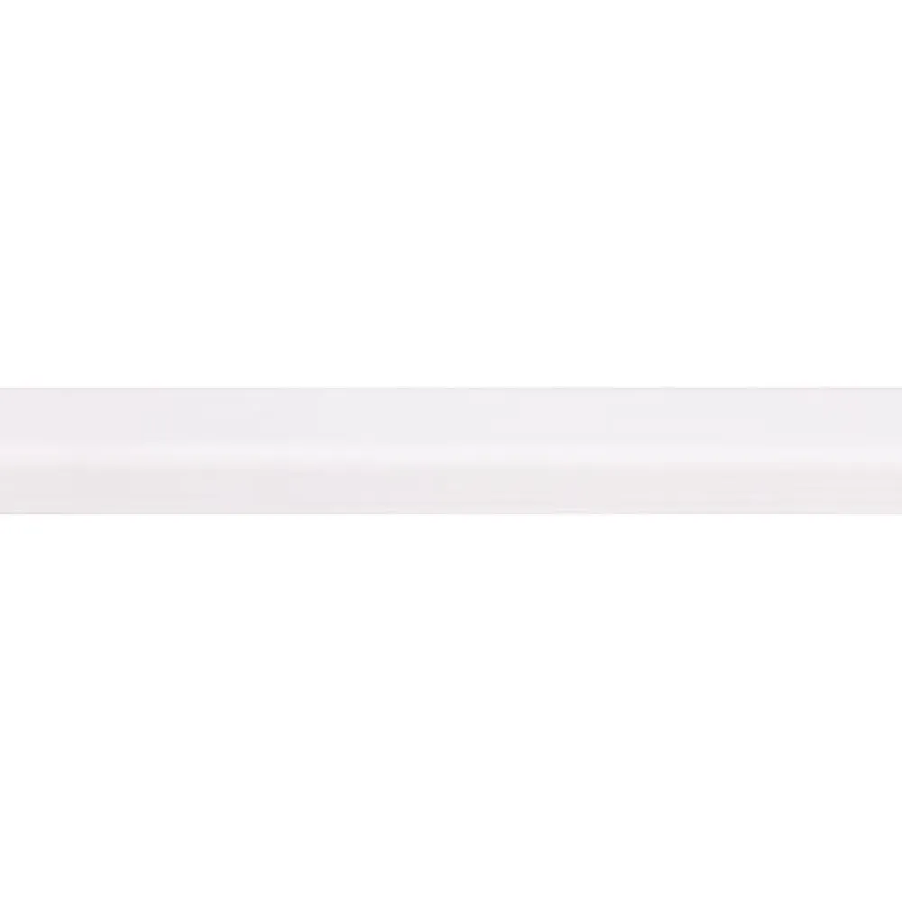 Koplat schuin grenen wit gegrond 12x34 mm 2700 mm