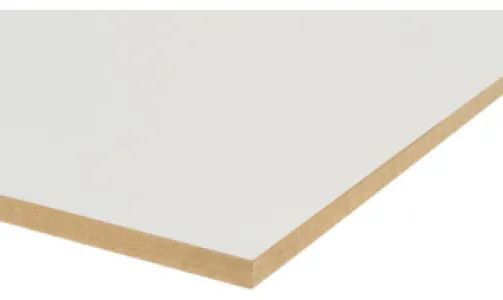 MDF plaat wit gegrond