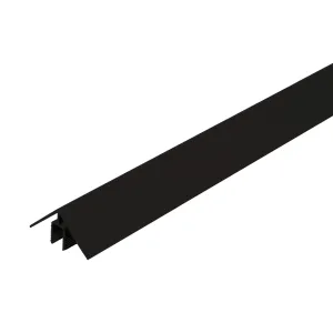 WEO alu Klikprofiel 50x50mm - L=300cm (Ebony Black RAL 9005)