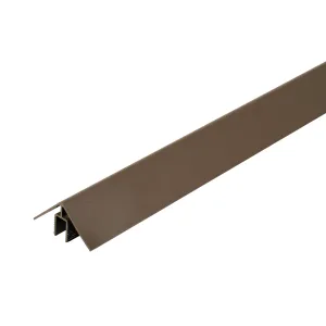 WEO alu Klikprofiel 50x50mm - L=300cm (Ipé RAL 8028)