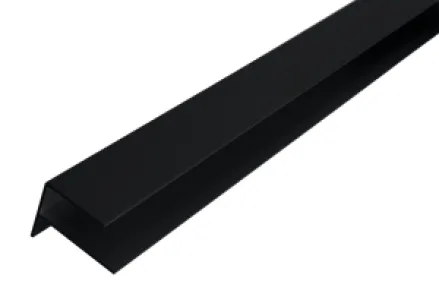 WEO35-60 Alu F-profiel Ebony Black - L-300cm 65x80mm - RAL9005