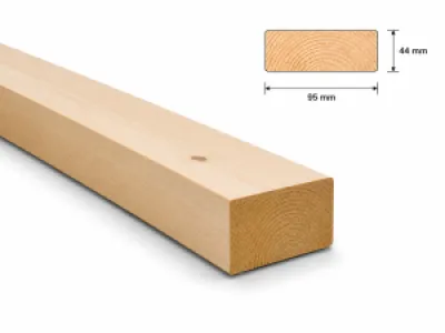 Vuren geschaafd 44x95 (47x100)