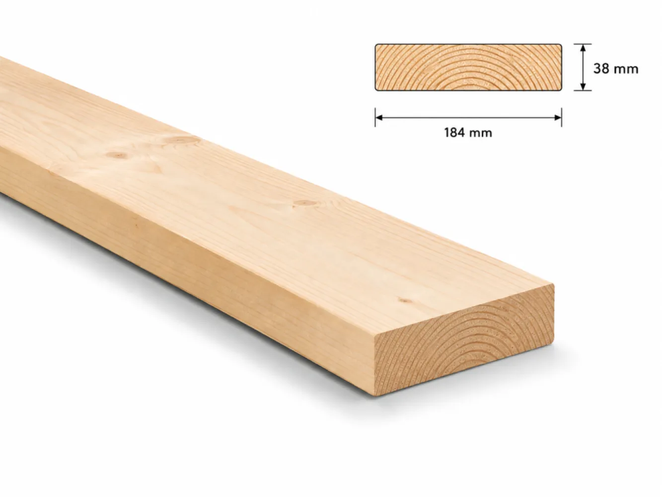 Vuren geschaafd 38x184 SLS
