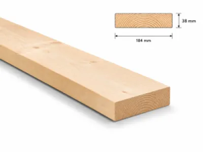 Vuren geschaafd 38x184 SLS