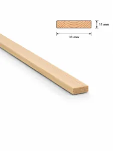 Vuren 11x38 mm geegaliseerd - 4200 mm        
