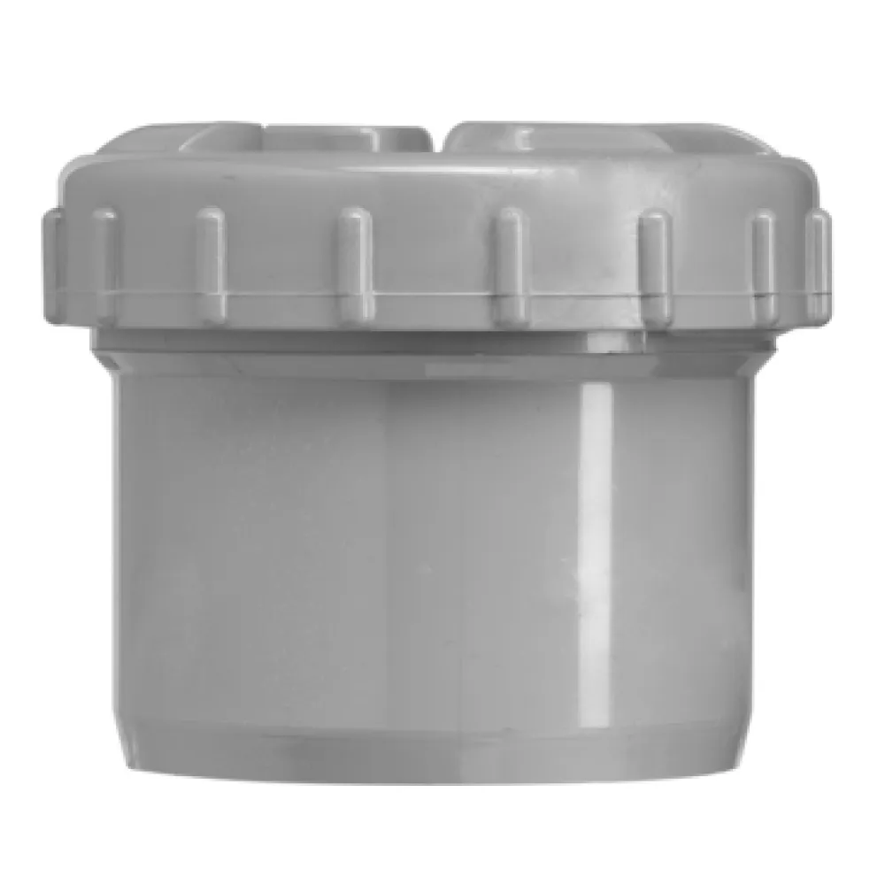 Eindstop met schroefdeksel PVC Buis