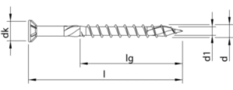 Heco Topix Plus Vlonderschroef A2 5,0 x 40 mm Torx
