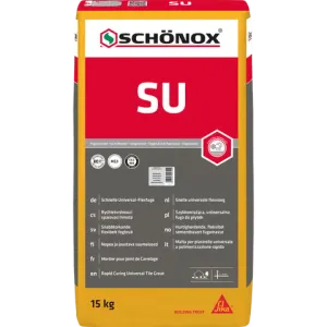 Schonox SU snelle universeel-flexvoegmortel grijs zak 15 kg