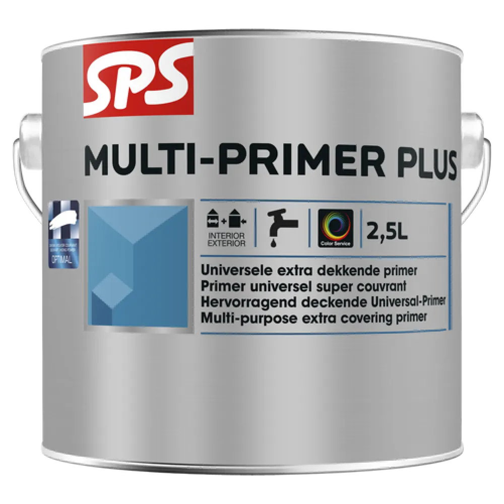 SPS Multi-Primer Plus Basis P wit binnen/buiten - blik 2,5 ltr