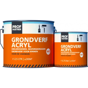 ProfPartner Grondverf Acryl wit