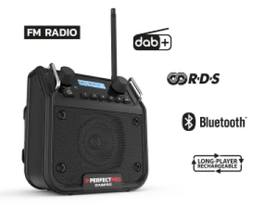 PerfectPro DABPRO Bouwradio DAB+ / FM / Bluetooth - IP54
