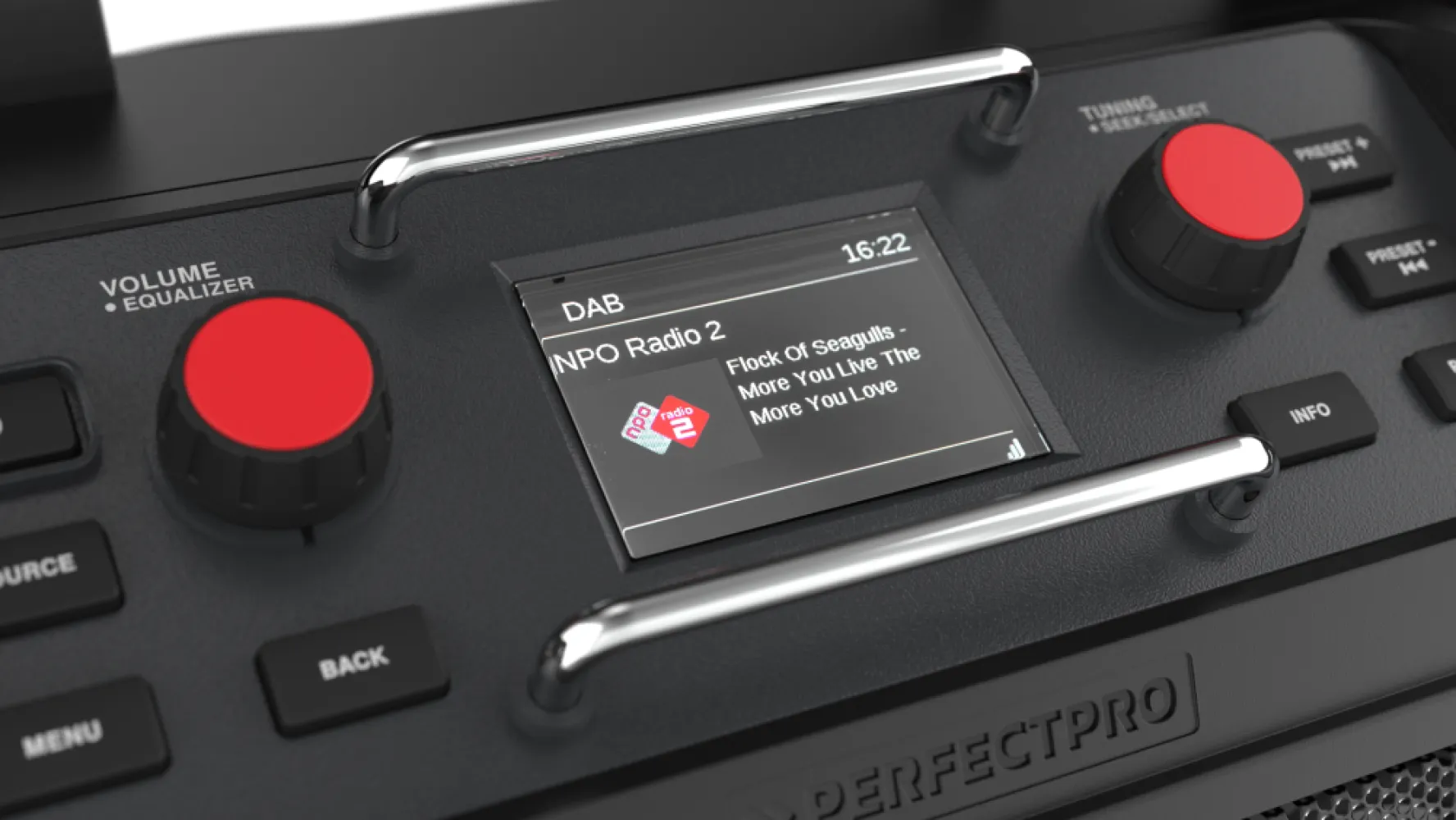 PerfectPro ROCKPRO Bouwradio DAB+ / FM / Bluetooth - IP65