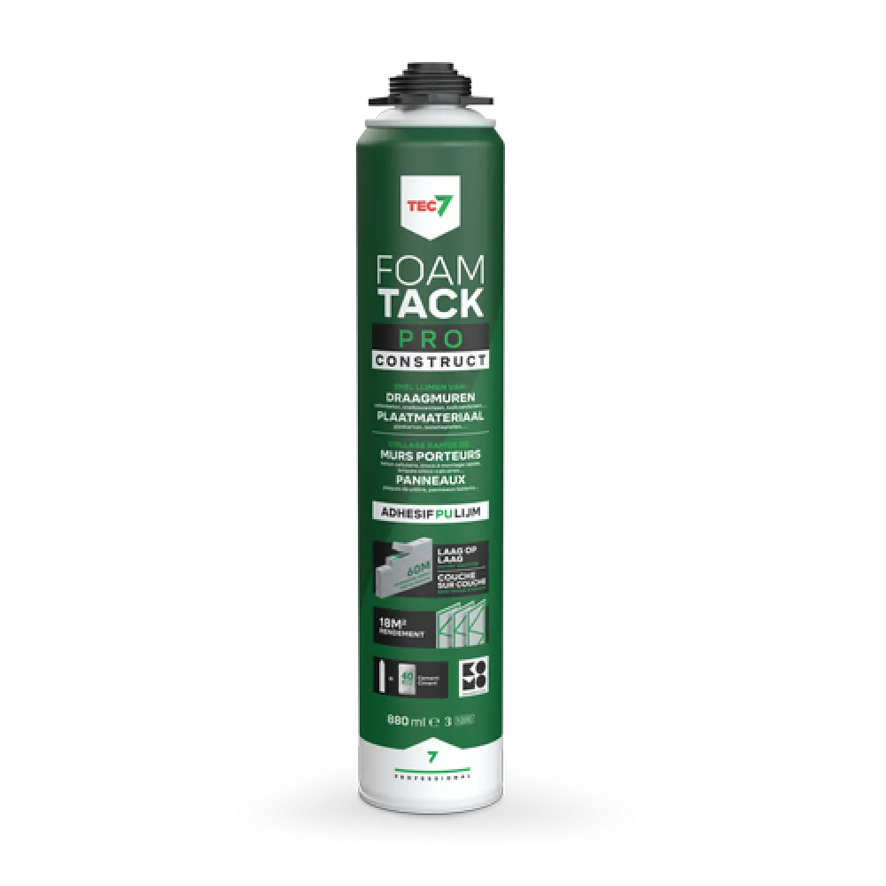 Tec 7 FoamTack Pro Construct - 880 ml
