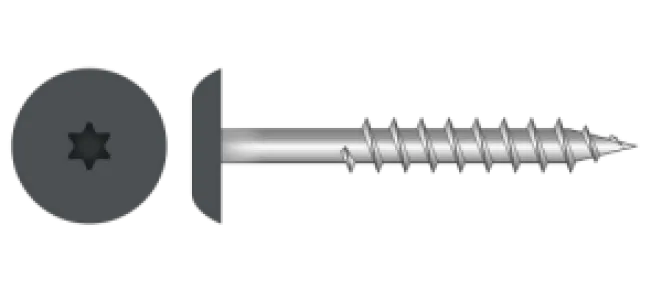 HPL Gevelschroef RVS A4/AISI 316 RAL 7016 4,8 × 38 mm – Doos 100 stuks