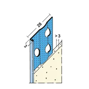 Slimgrip SG1236 Stucstopprofiel Alu-zink