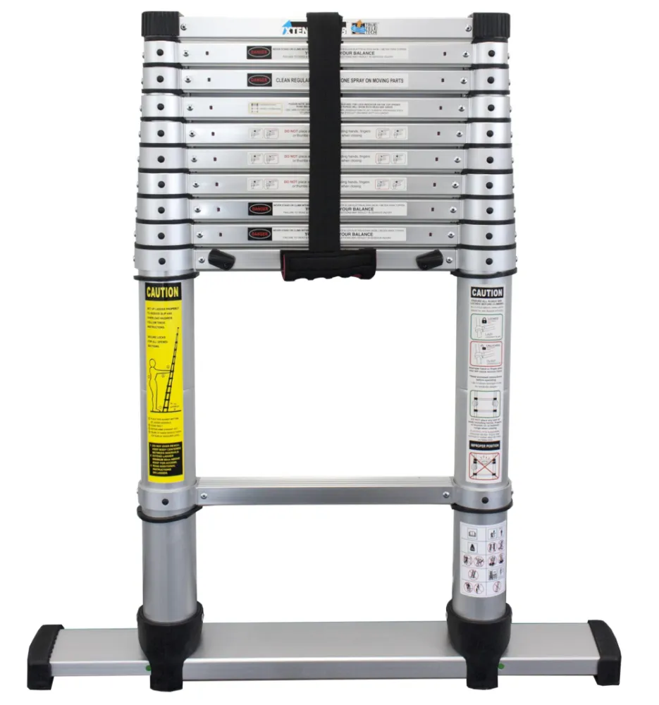 JUMBO telescoopladder Pro 380 cm - 13 (met inschuifbare stabilisator)