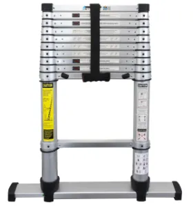 JUMBO telescoopladder Pro 380 cm - 13 (met inschuifbare stabilisator)