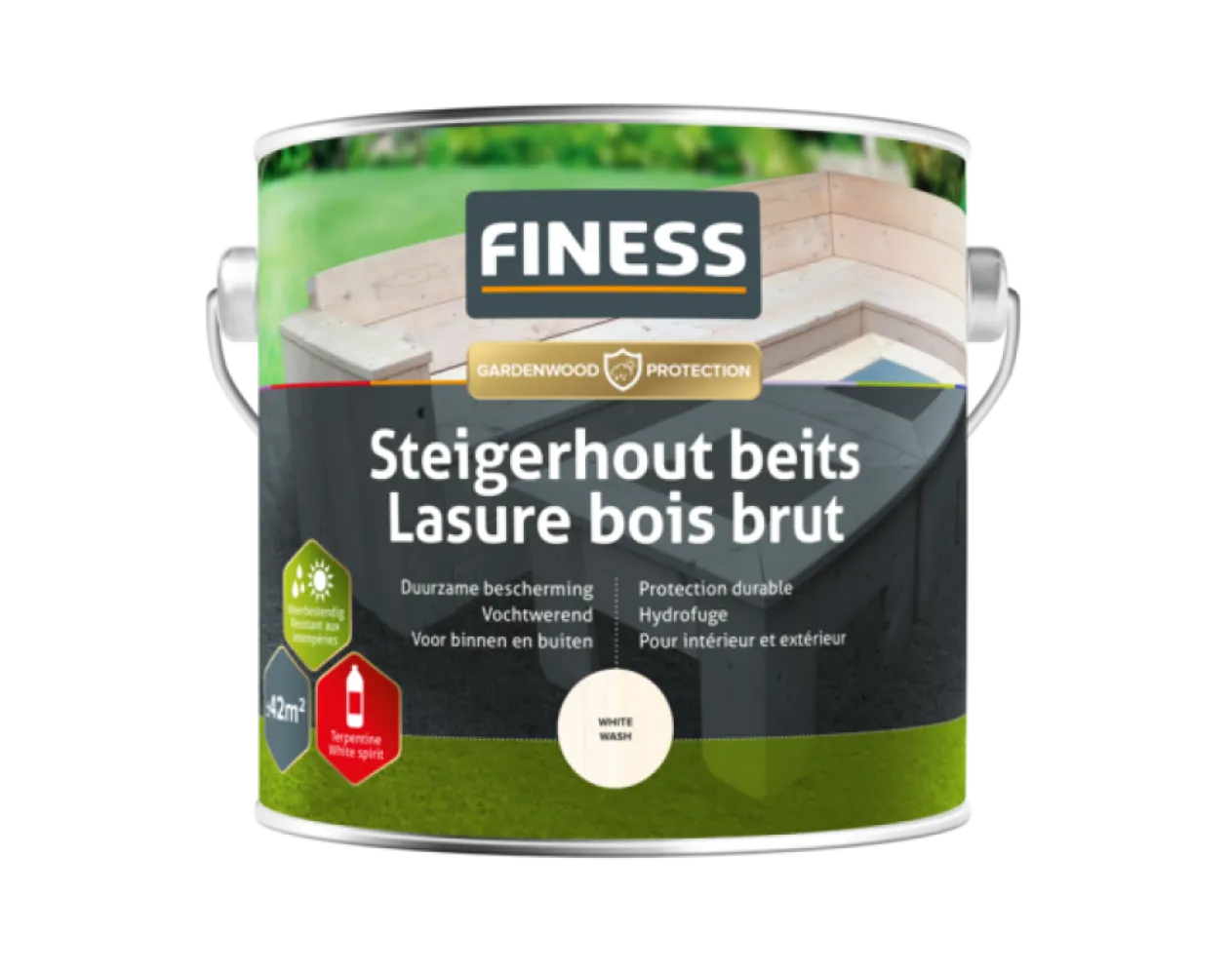 Finess Steigerhoutbeits bi/bu blik 750 ml 