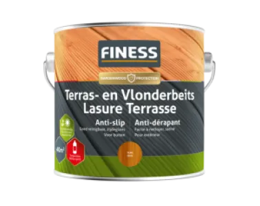 Finess Terras en vlonderbeits anti-slip - teak bu