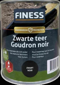 Finess zwarte teer zwart bu