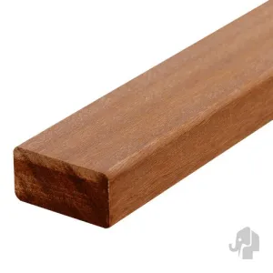 Bangkirai hardhouten onderlegger 42x68 mm - 5900mm