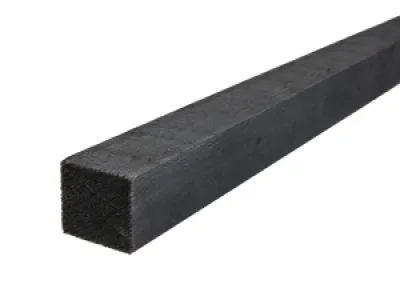 hoekstijl 40x40 tbv zweeds rabat zwart gelakt 300cm