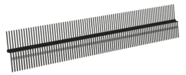 Ubbink Vogelschroot 55mm x 1000mm - zwart