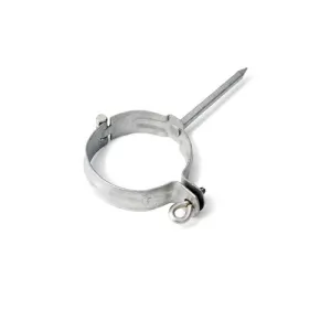 RHEINZINK scharnierpijpbeugel 80 mm gegalvaniseerd
