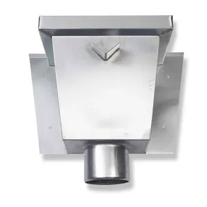 RHEINZINK vergaarbak vierkant 80 mm 270x300x180 mm