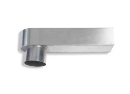 RHEINZINK stadsuitloop 80 mm 60x80 mm 330 mm