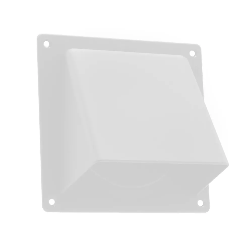 Universele Gevelklep Ø100/125 mm - 110x54 mm Wit